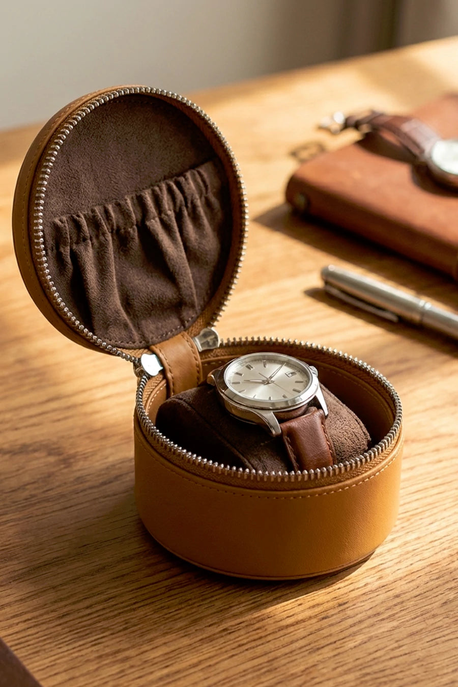 Rogate Large Vegan Leather Watch Case 🏆 #1 Bestseller | Loved by 1000+ Customers THE HOUSE OF GANGES