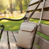 Vertical Vegan Leather Mobile Pouch