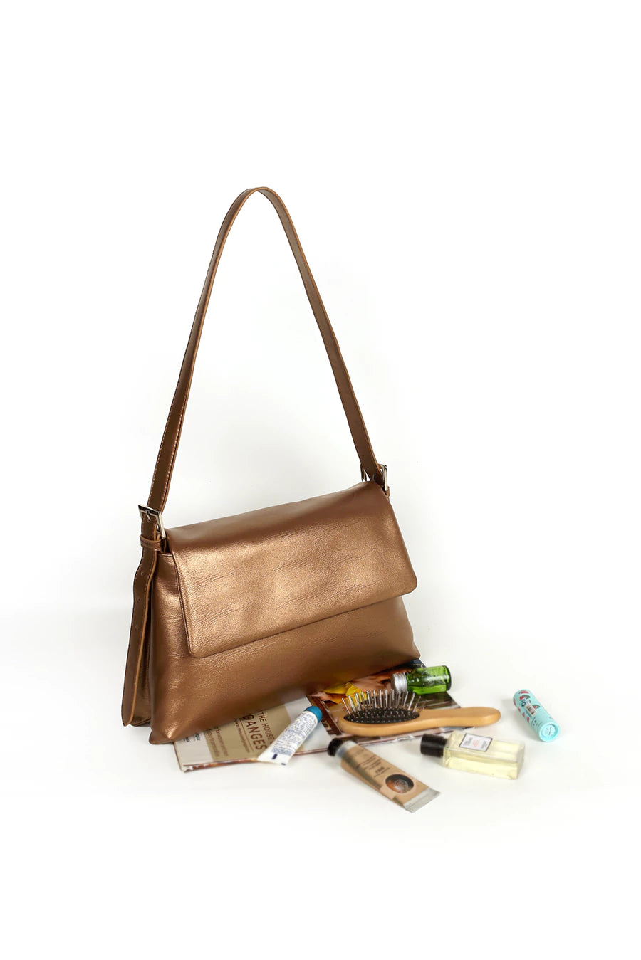 Maeve Cruelty Free Women Party Wear Shoulder Bag Sepia Lifestyle 1