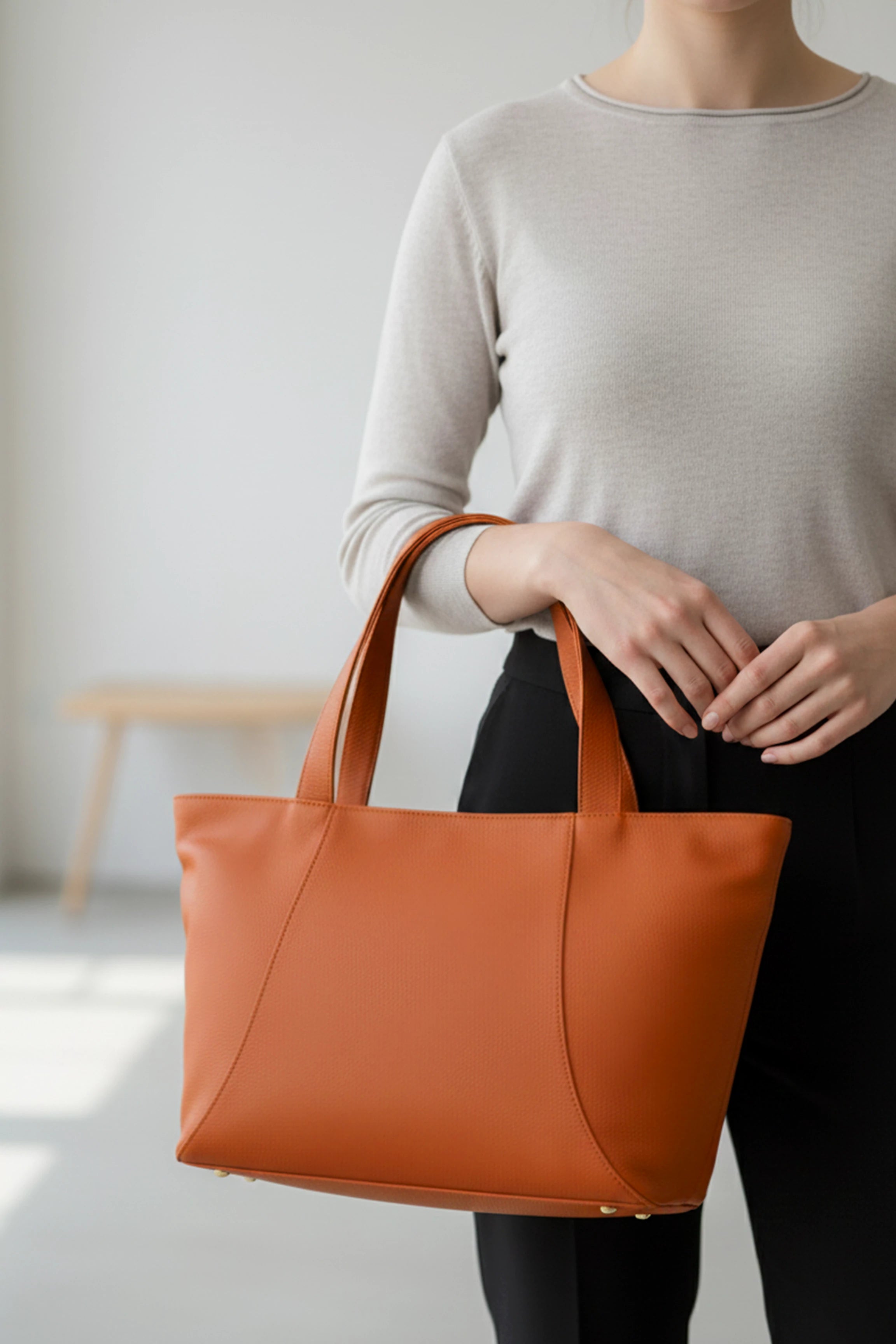 June Vegan Leather Tote Bag