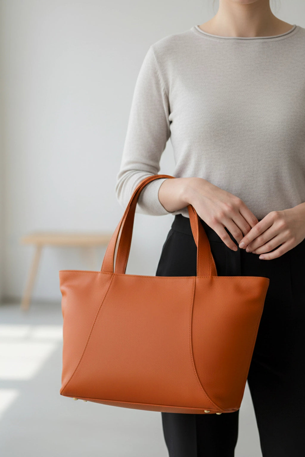 June Vegan Leather Tote Bag THE HOUSE OF GANGES