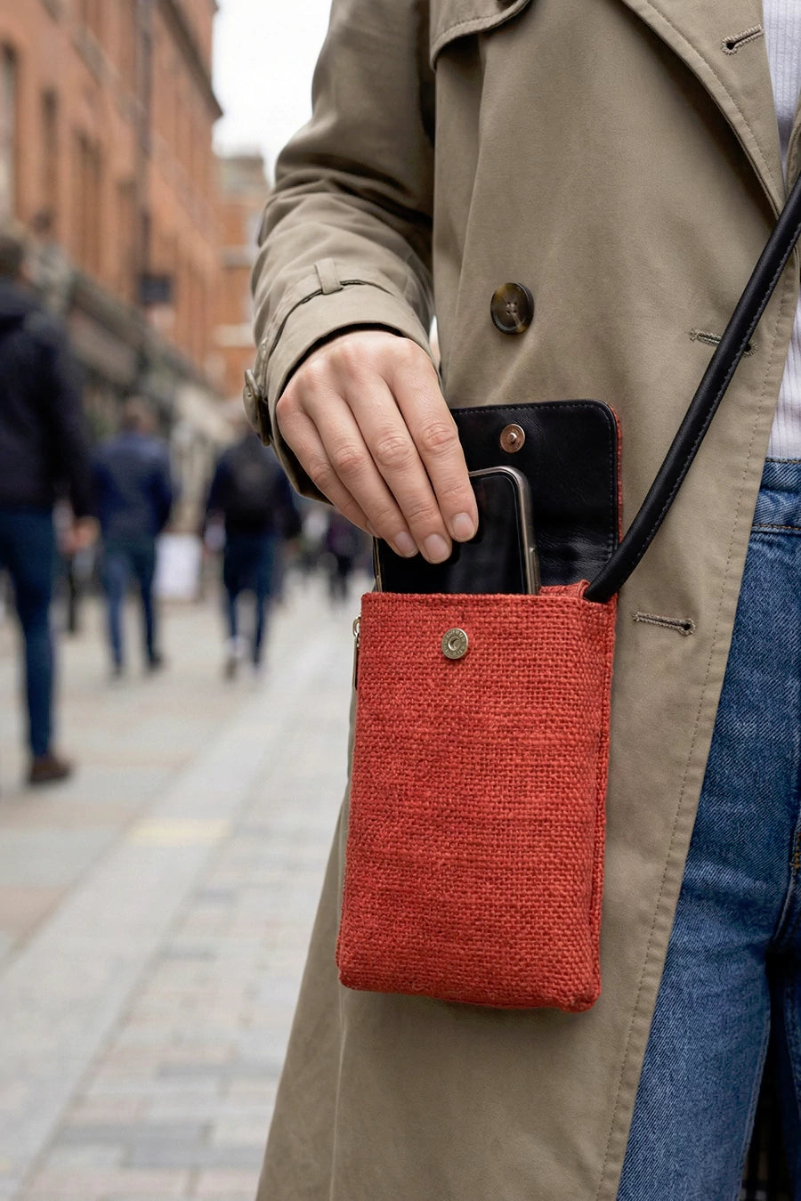 Grace Soft Jute Mobile Sling 🏆 #1 Bestseller | Loved by 1000+ Customers THE HOUSE OF GANGES