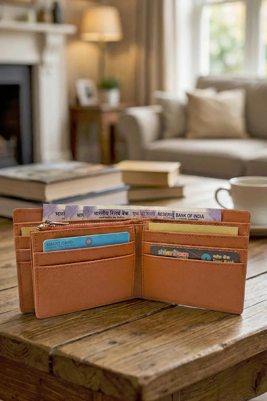 Leonardo Vegan Leather Men Bifold Wallet 🏆 #1 Bestseller | Loved by 1000+ Customers THE HOUSE OF GANGES