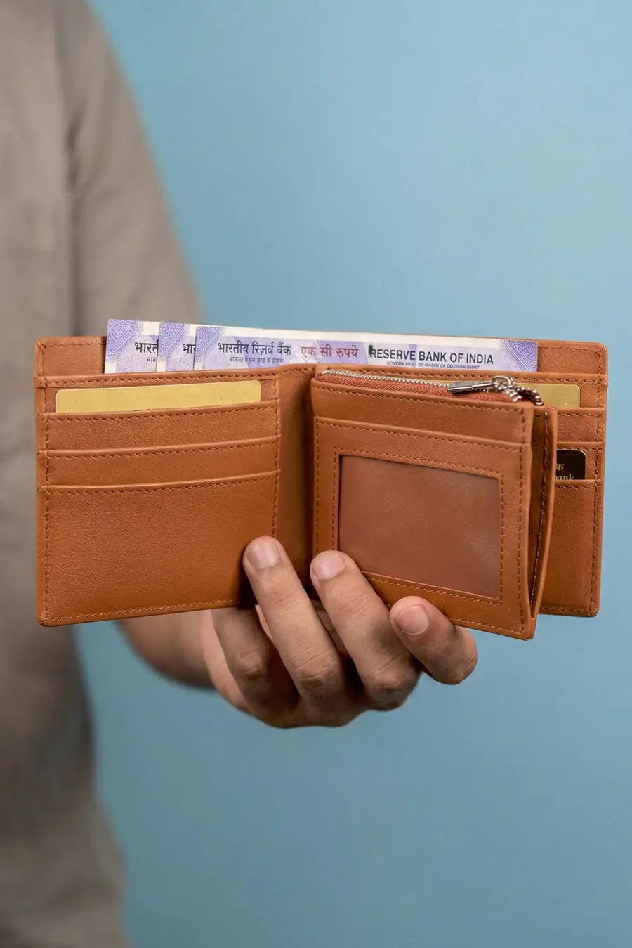 Leonardo Vegan Leather Men Bifold Wallet 🏆 #1 Bestseller | Loved by 1000+ Customers THE HOUSE OF GANGES