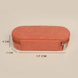 Vegan Leather Eyewear Case or Sunglass Cover Coral Measurement