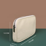 Classic Vegan Leather Women Crossbody Milky Measurement