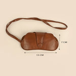 Jace Sunglass Cover with Sling Vegan Leather Penny Measurement