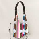 Katie Small Shoulder Bag Handloom Ruching Measurement