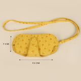 Jace Sunglass Cover with Sling Vegan Leather Ost Yellow Measurement