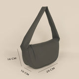 Cushy Vegan Leather Shoulder Bag