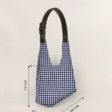 Katie Small Shoulder Bag Handloom Checkered Measurement