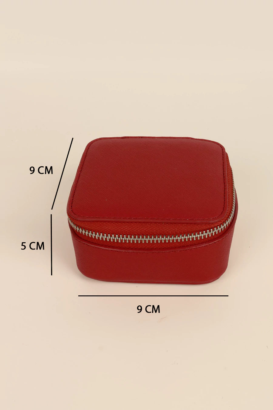 Vegan Square jewellery case ruby cad