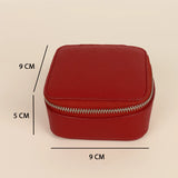 Vegan Square jewellery case ruby cad