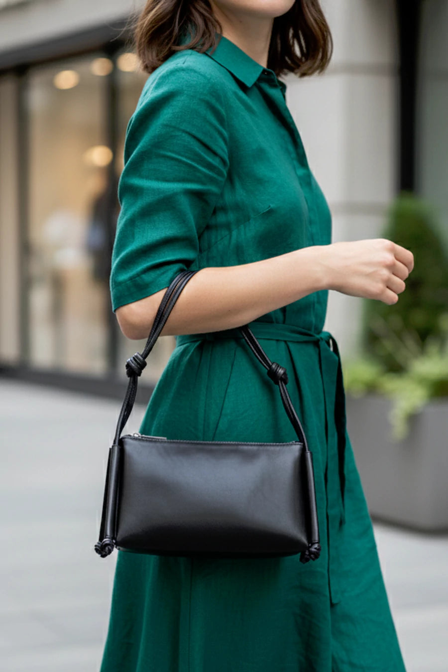 Claire Vegan Leather Shoulder Bag