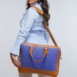 Soft Jute Ross Women Laptop Bag Royal Blue M1