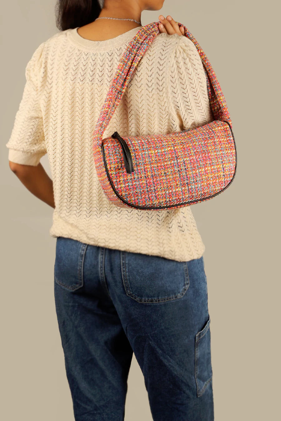 Cushy Women's Shoulder Bag Handloom Ditsy Model 1