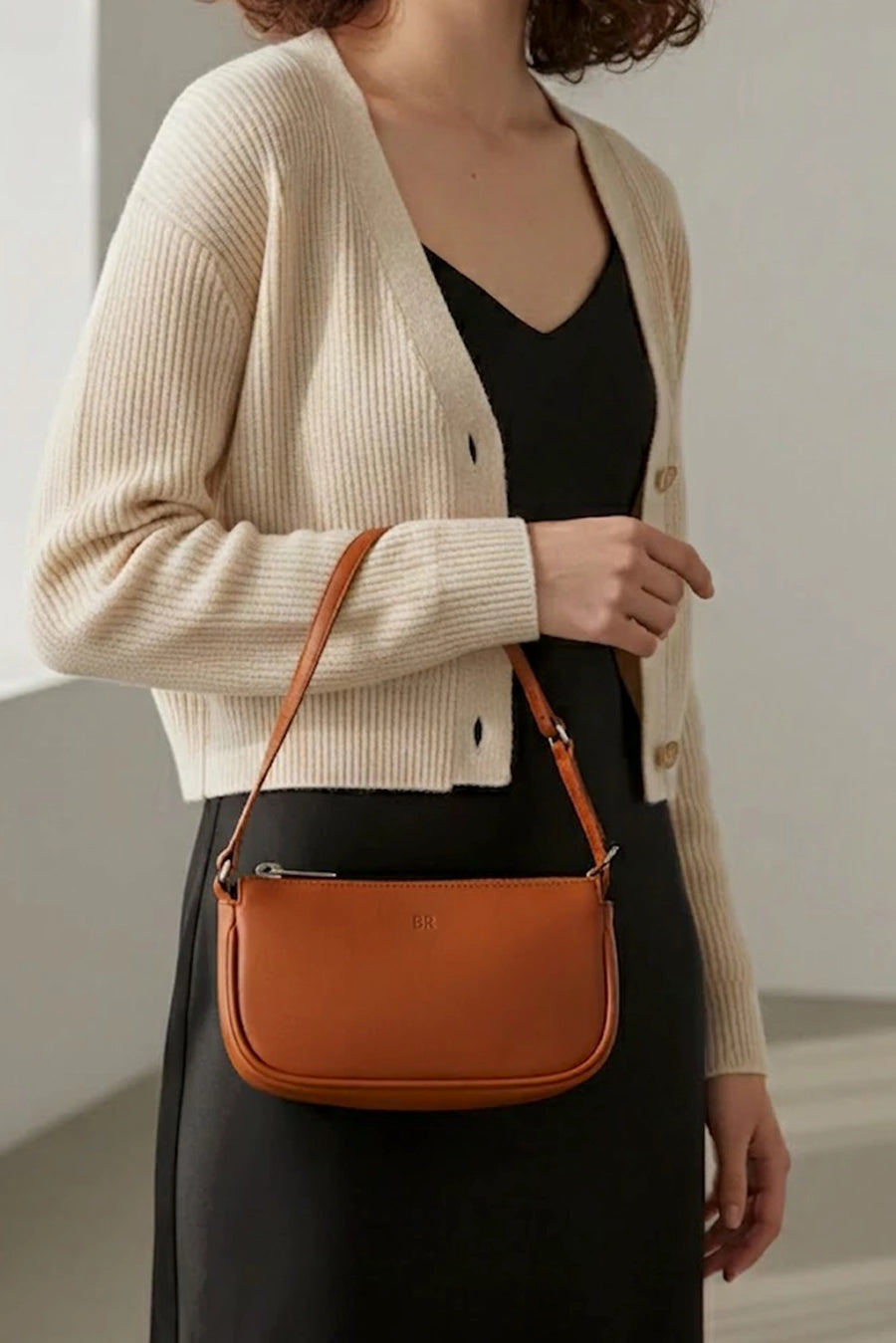 Baby Sling Vegan Leather Shoulder Bag