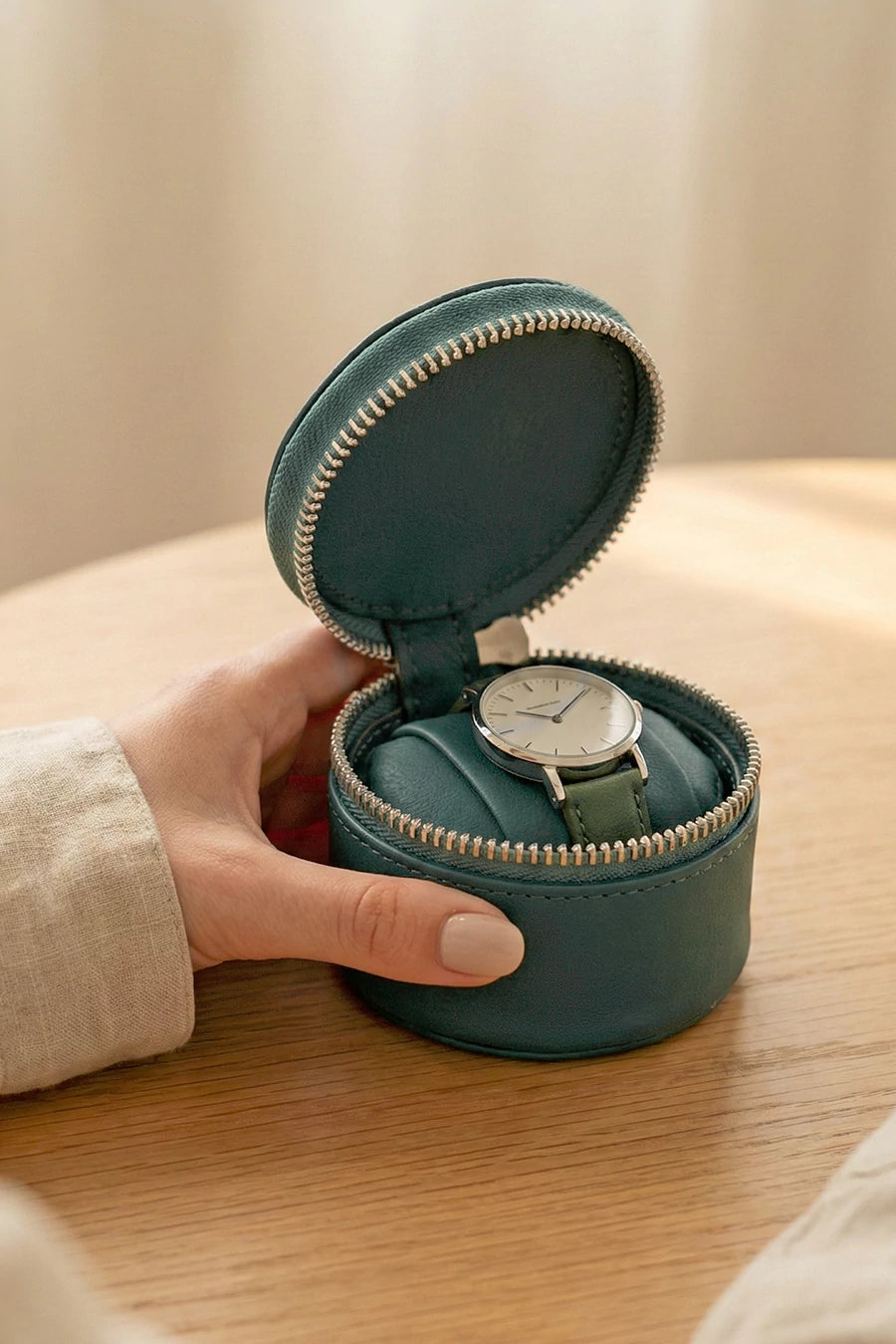 Rogate Small Vegan Leather Watch Case 🏆 #1 Bestseller | Loved by 1000+ Customers THE HOUSE OF GANGES