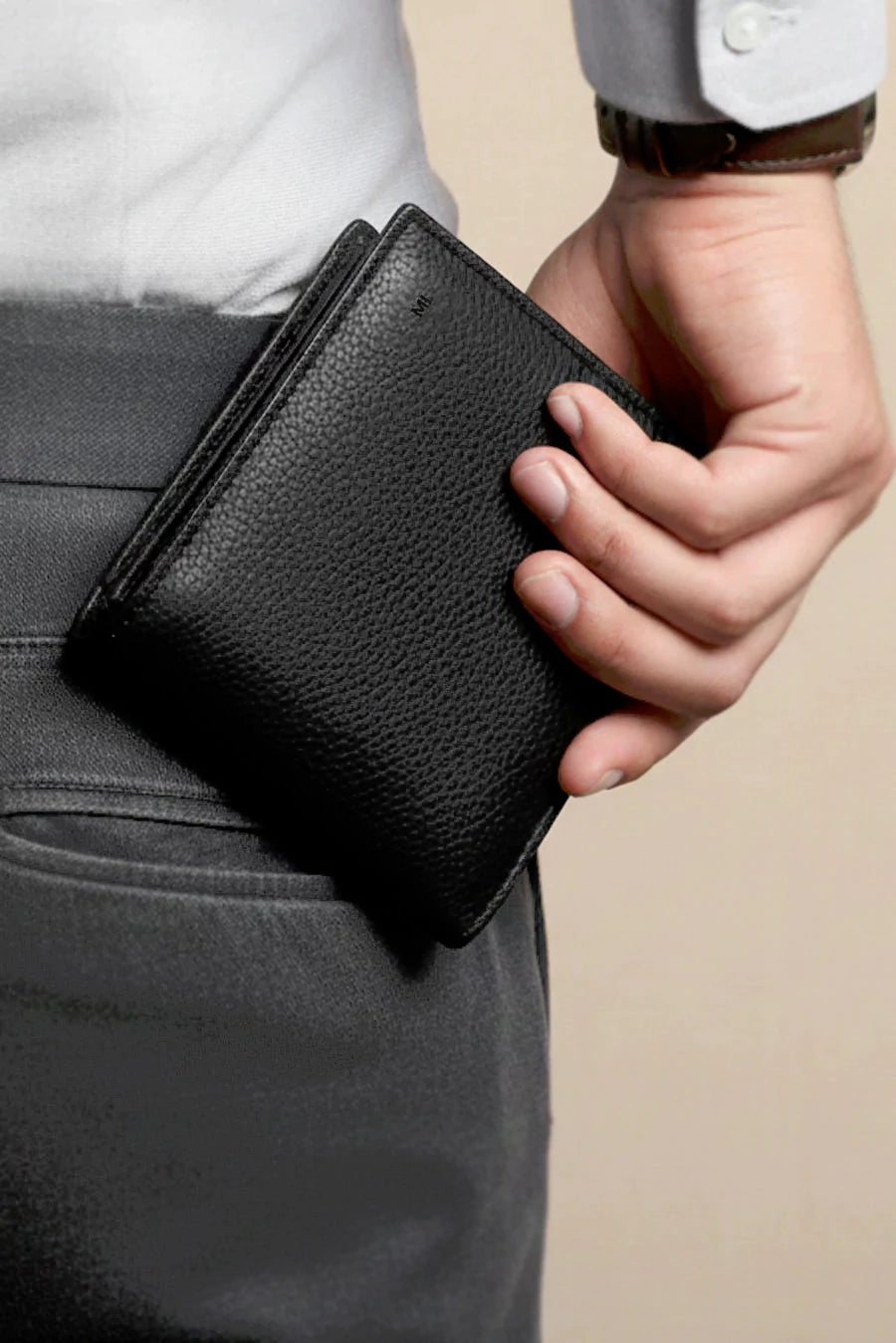 Thin Bifold Vegan Leather Men Wallet