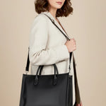 Charlotte Vegan Leather  Box Tote Bag THE HOUSE OF GANGES