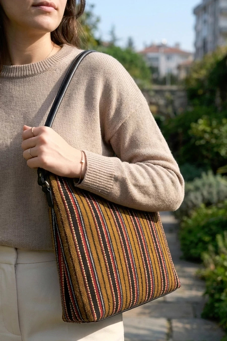 Stella Handloom Shoulder Bag THE HOUSE OF GANGES