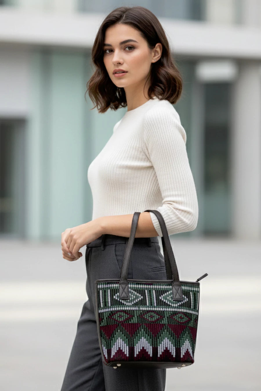 Mini Handloom Tote Bag THE HOUSE OF GANGES