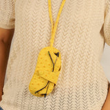 Jace Sling Sunglass Case Ostrich Yellow Model 3