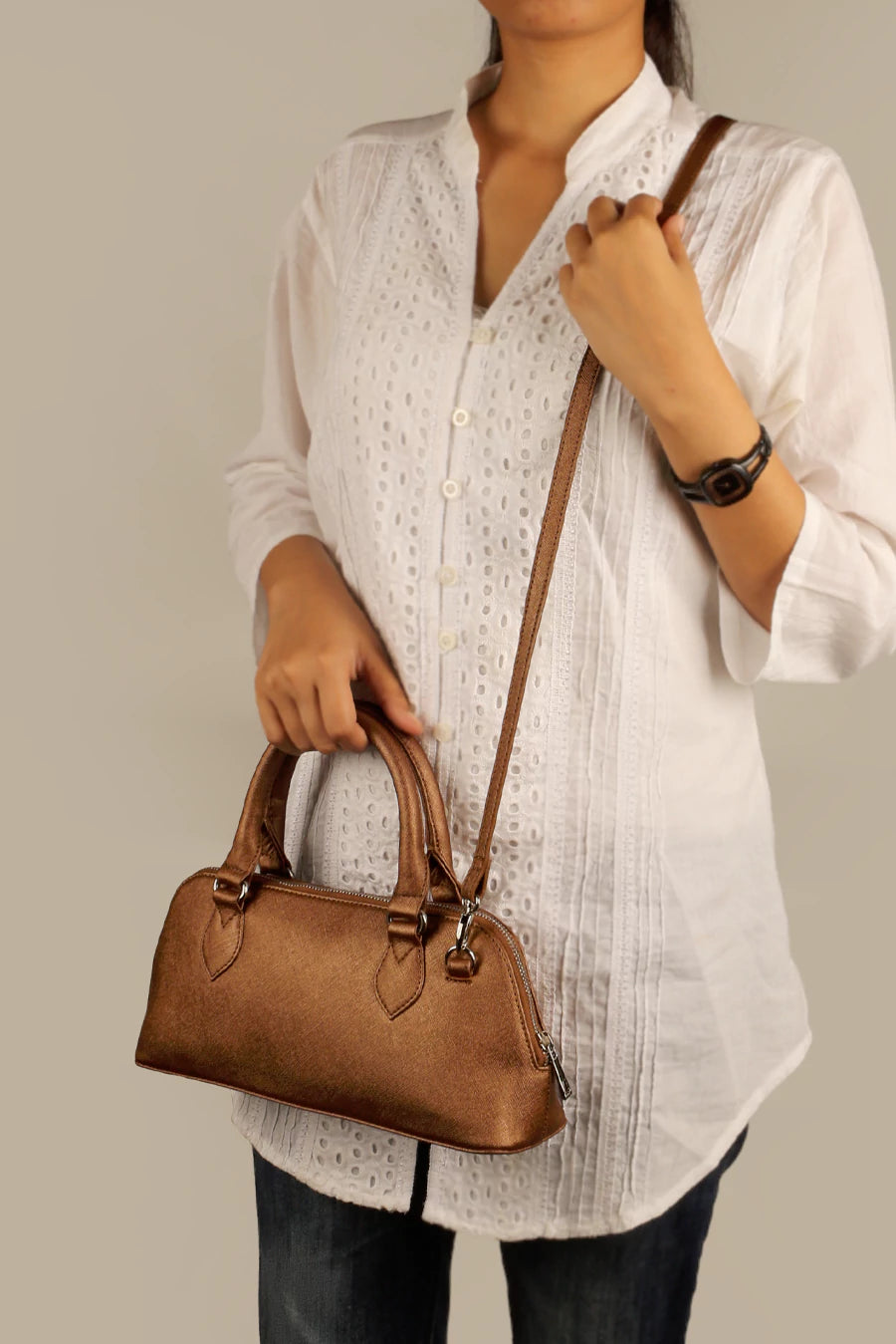 Everly Vegan Leather Handbag THE HOUSE OF GANGES