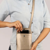 Vertical Vegan Leather Mobile Pouch