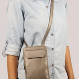 Vertical Vegan Leather Mobile Pouch