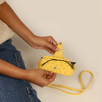 Jace Sling Sunglass Case Ostrich Yellow Model 2