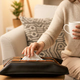 Tissue Box Cover Vegan Leather