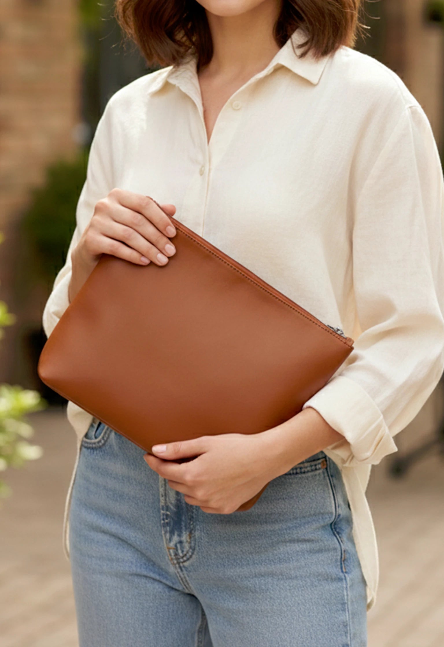 Slindon Medium Vegan Leather Toiletry Pouch THE HOUSE OF GANGES