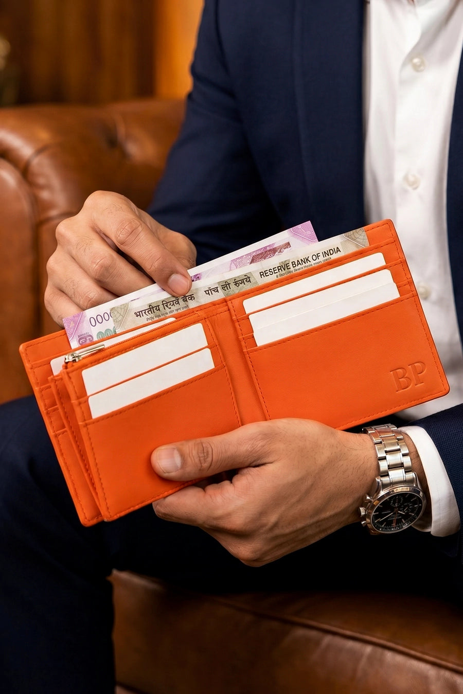 Leonardo Vegan Leather Men Bifold Wallet 🏆 #1 Bestseller | Loved by 1000+ Customers