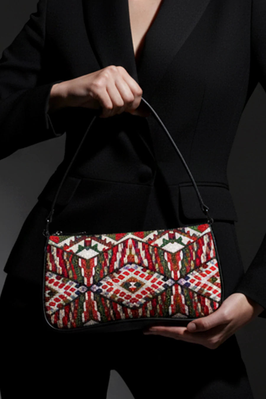 Emily Handloom Shoulder Bag THE HOUSE OF GANGES