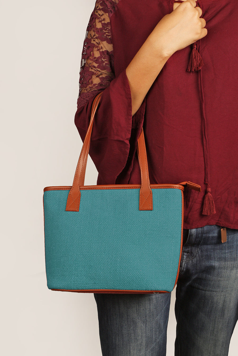 Mini Soft Jute Tote Bag