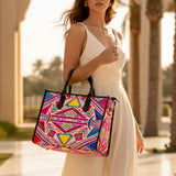 Charlotte Handloom Box Tote Bag