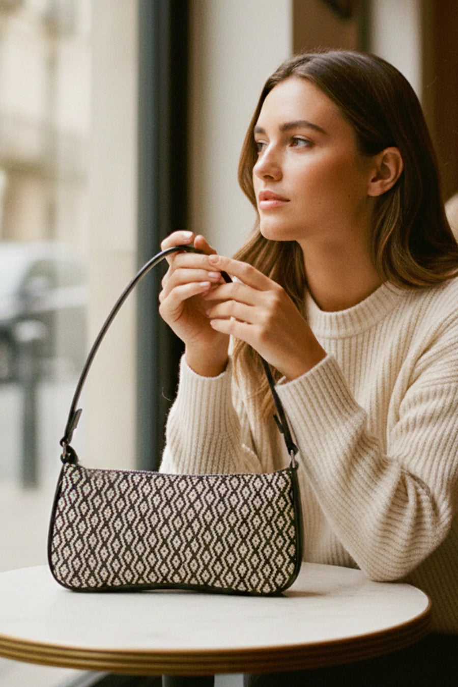 Emily Handloom Shoulder Bag THE HOUSE OF GANGES