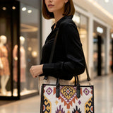 Charlotte Handloom Box Tote Bag