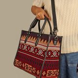 Charlotte Handloom Box Tote Bag