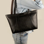 June Vegan Leather women tote bag Midnight M3