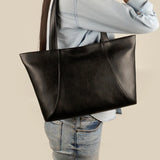 June Vegan Leather women tote bag Midnight M3