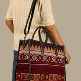 Charlotte Handloom Box Tote Bag