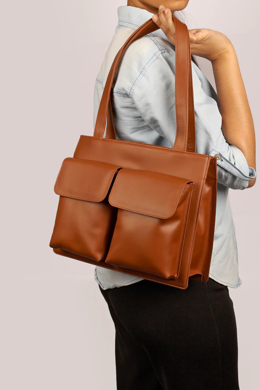 Barbara Vegan Leather Women Office Bag THE HOUSE OF GANGES