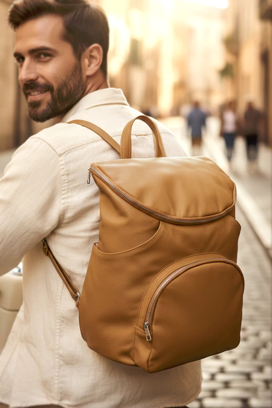 Willow Vegan Leather Backpack THE HOUSE OF GANGES
