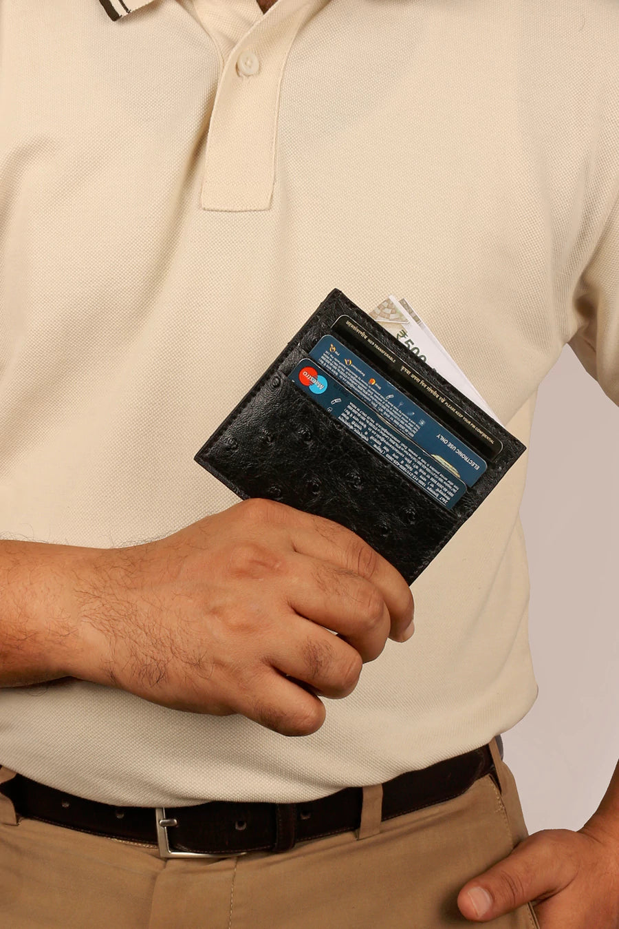 James Vegan Leather Card Holder THE HOUSE OF GANGES