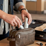 The Vegan Leather Travel Toiletry Pouch