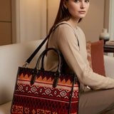 Charlotte Handloom Box Tote Bag