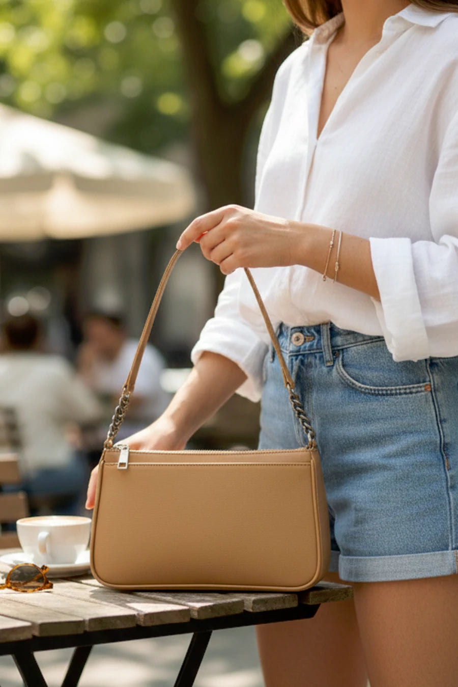 Tess Vegan Leather Shoulder