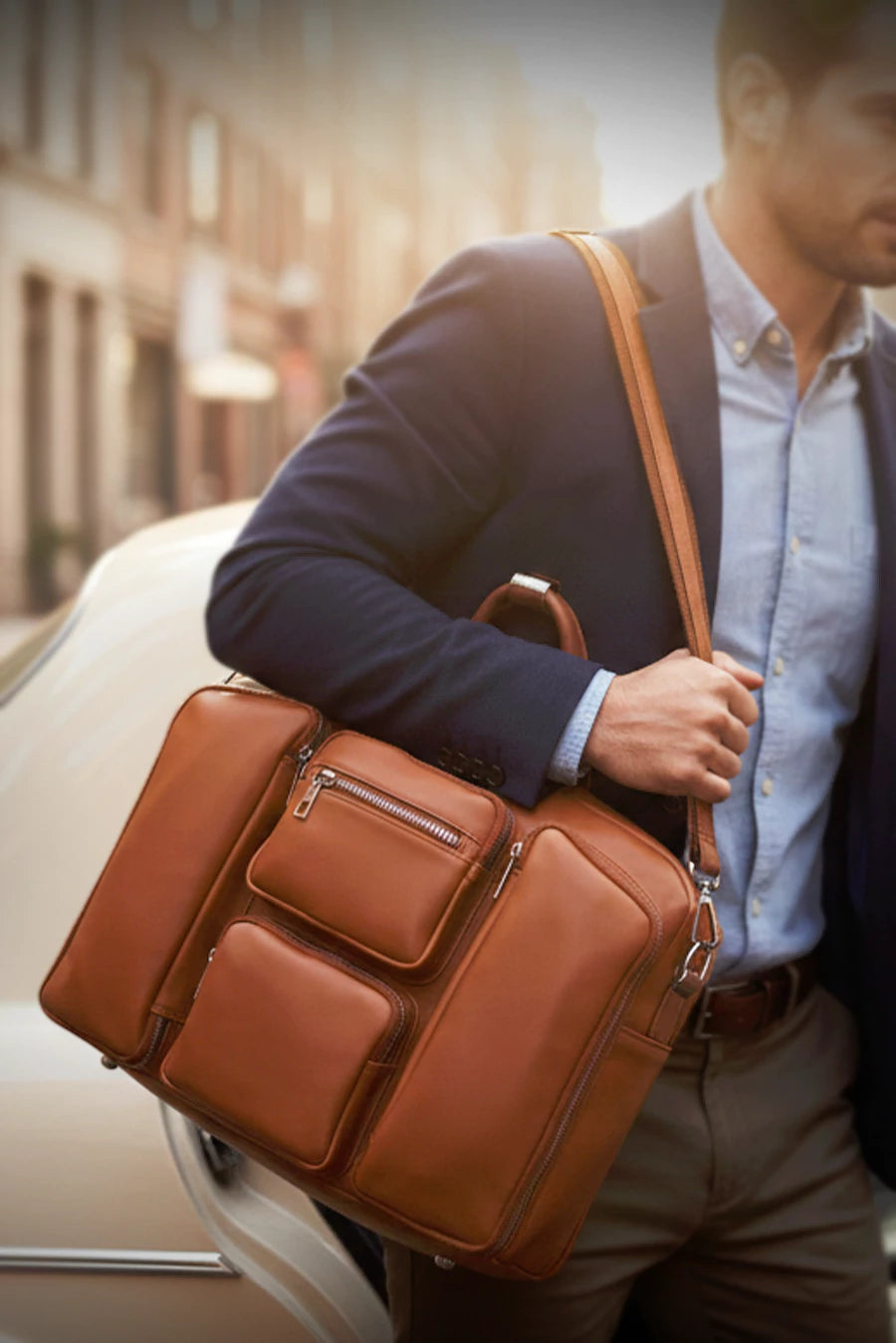The Messenger Bag Vegan Leather THE HOUSE OF GANGES